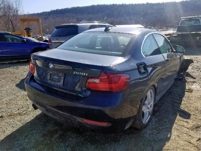 WBA1G9C55GV726832 - 2016 BMW 228 XI BLUE photo 4