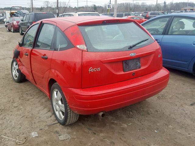 3FAHP37Z73R172993 - 2003 FORD FOCUS ZX5 RED photo 3