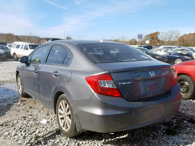 2HGFB2F95CH505958 - 2012 HONDA CIVIC EXL 石墨色 照片 3