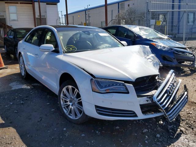 WAURVAFD1CN010825 - 2012 AUDI A8 L QUATT WHITE photo 1