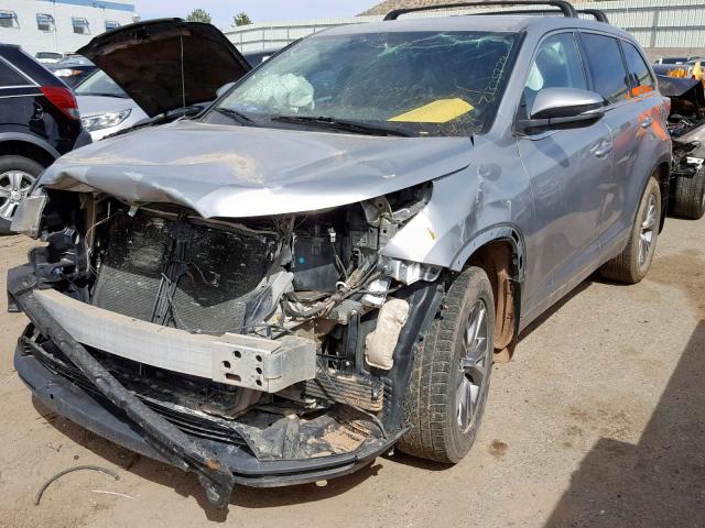 5TDBKRFH4GS289976 - 2016 TOYOTA HIGHLANDER SILVER photo 2