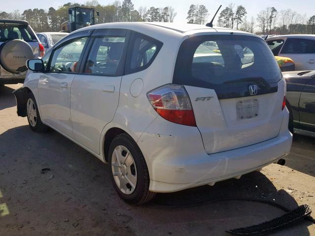 JHMGE8H38DC077134 - 2013 HONDA FIT WHITE photo 3