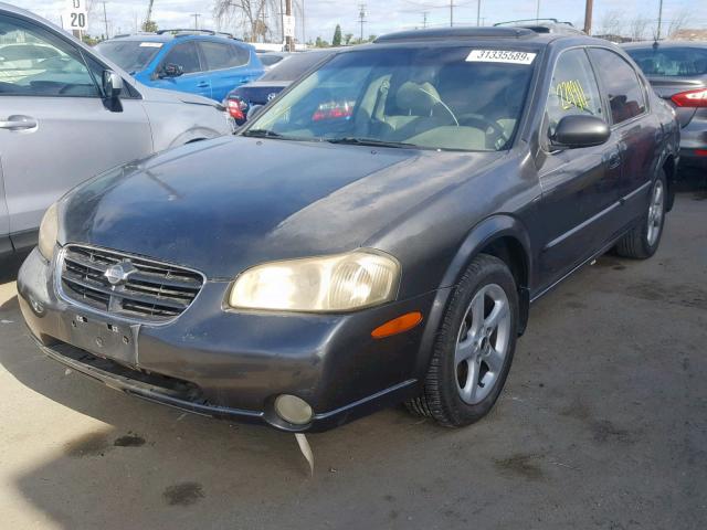 JN1CA31A41T107266 - 2001 NISSAN MAXIMA GXE GRAY photo 2