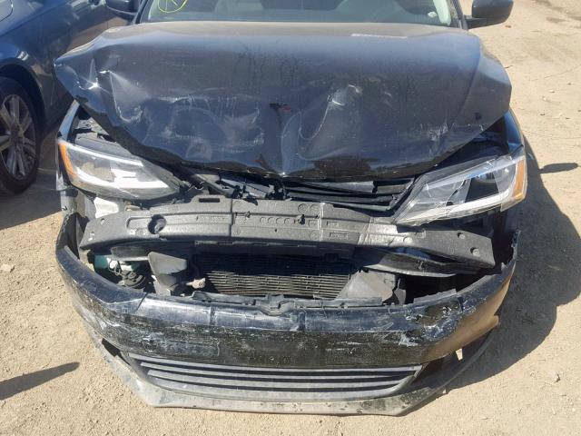 3VW2K7AJ3BM080992 - 2011 VOLKSWAGEN JETTA BASE BLACK photo 7