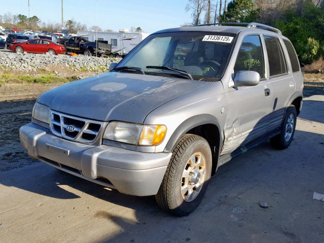 KNDJA723115695224 - 2001 KIA SPORTAGE SILVER photo 2