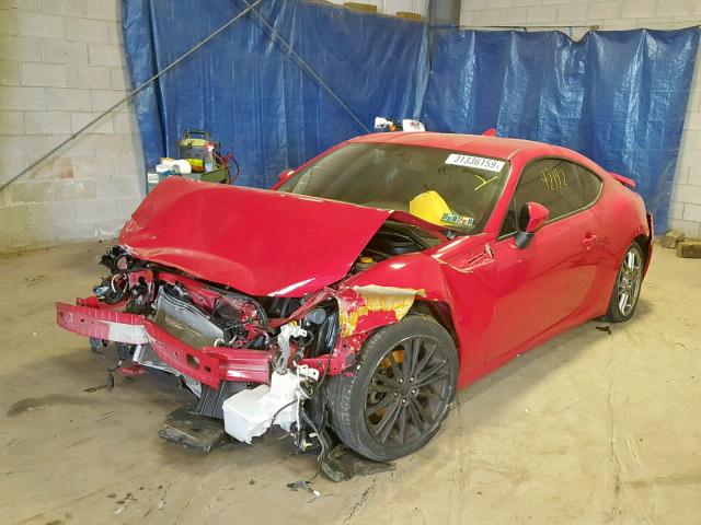 JF1ZNAA15F9710608 - 2015 TOYOTA SCION FR-S RED photo 2