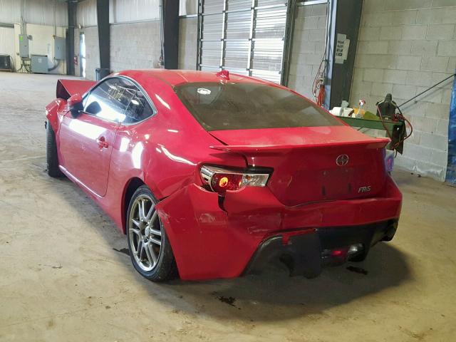 JF1ZNAA15F9710608 - 2015 TOYOTA SCION FR-S RED photo 3