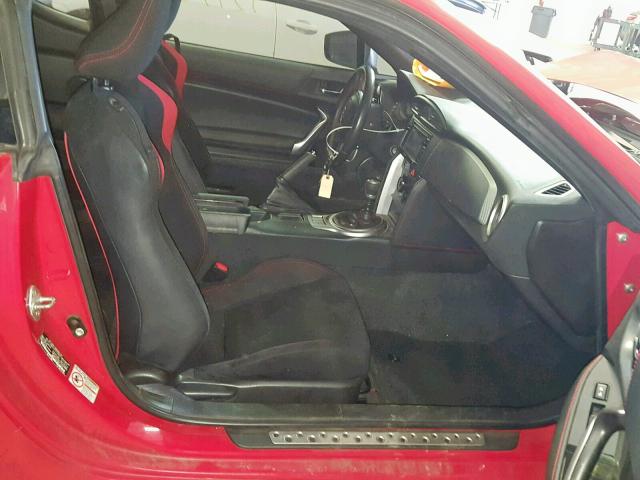 JF1ZNAA15F9710608 - 2015 TOYOTA SCION FR-S RED photo 5