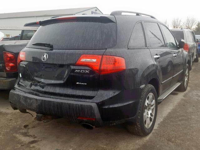 2HNYD28587H001321 - 2007 ACURA MDX SPORT BLACK photo 4