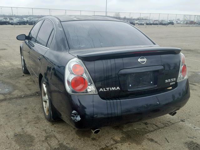 1N4BL11D96C141105 - 2006 NISSAN ALTIMA SE BLACK photo 3