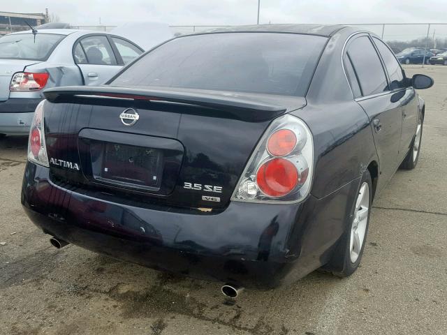 1N4BL11D96C141105 - 2006 NISSAN ALTIMA SE BLACK photo 4