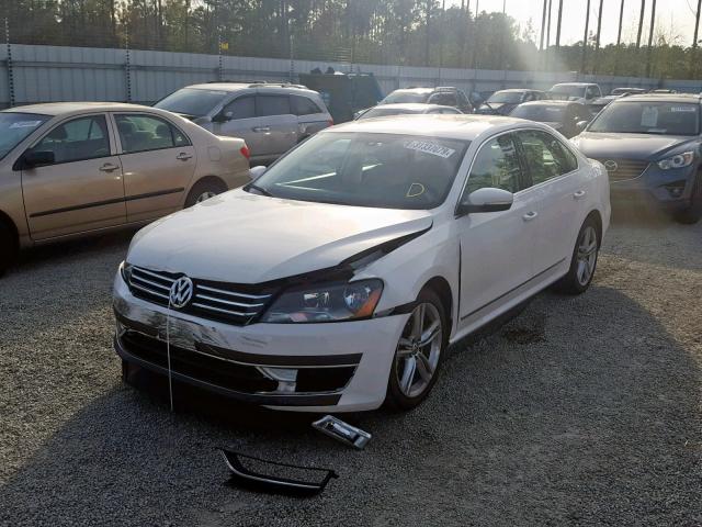 1VWBT7A30FC046398 - 2015 VOLKSWAGEN PASSAT SE WHITE photo 2