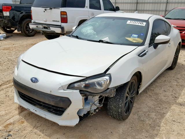 JF1ZCAC14F8601730 - 2015 SUBARU BRZ 2.0 LI WHITE photo 2