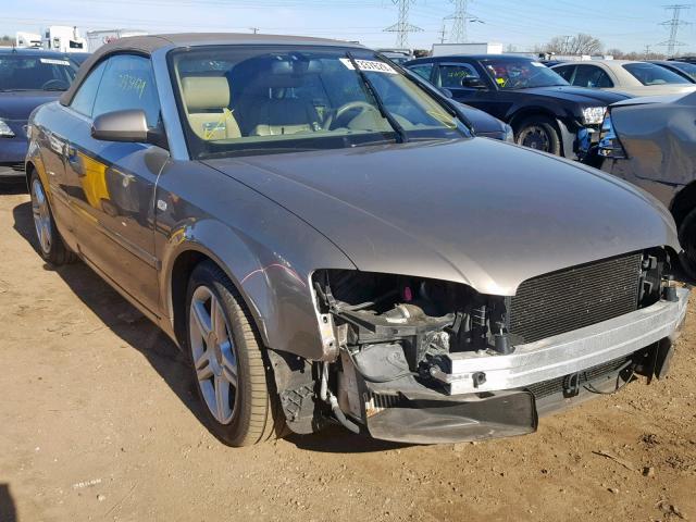 WAUDF48H08K010476 - 2008 AUDI A4 2.0T CA GRAY photo 1