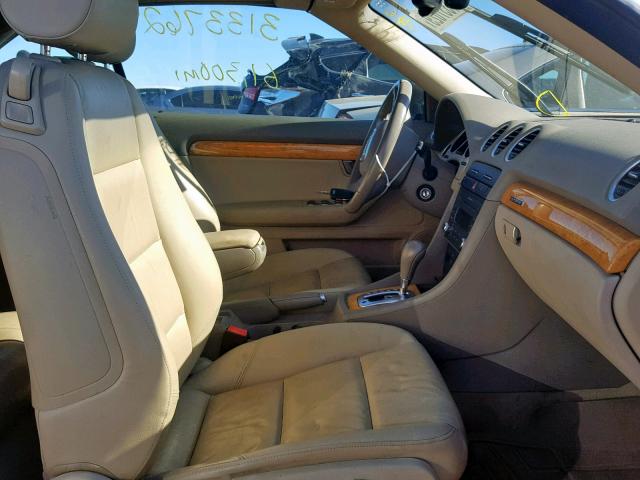 WAUDF48H08K010476 - 2008 AUDI A4 2.0T CA GRAY photo 5