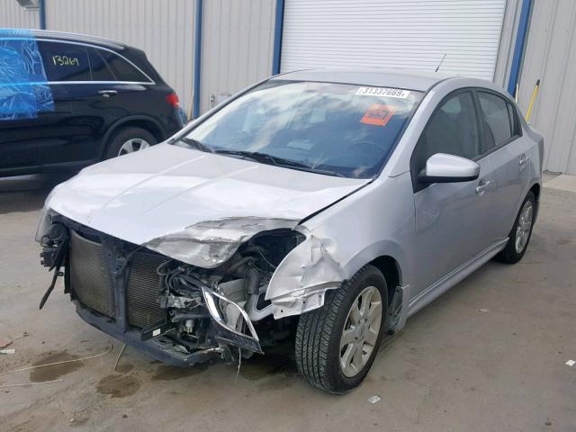 3N1AB6AP2AL667432 - 2010 NISSAN SENTRA 2.0 SILVER photo 2