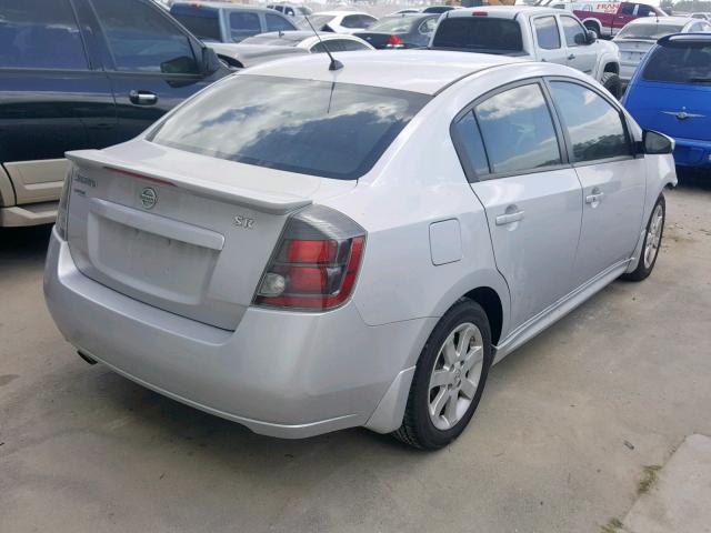 3N1AB6AP2AL667432 - 2010 NISSAN SENTRA 2.0 SILVER photo 4