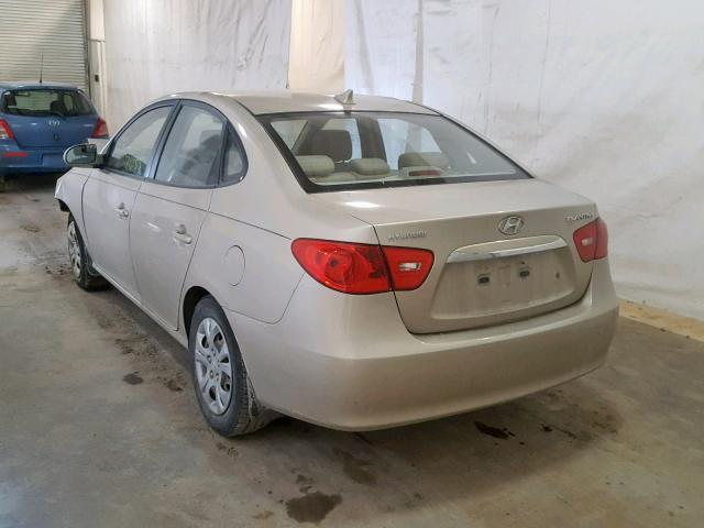 KMHDU4AD4AU866532 - 2010 HYUNDAI ELANTRA BL TAN photo 3