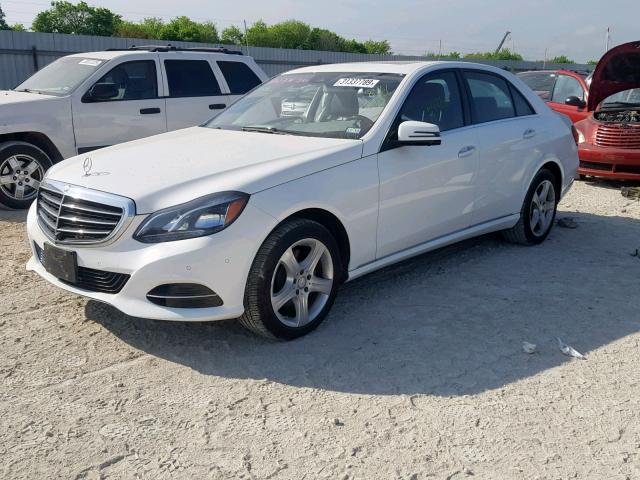 WDDHF5KB9EA831310 - 2014 MERCEDES-BENZ E 350 WHITE photo 2