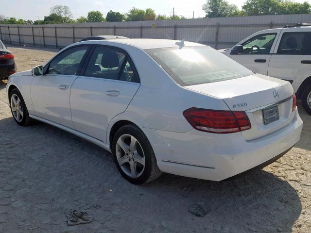 WDDHF5KB9EA831310 - 2014 MERCEDES-BENZ E 350 WHITE photo 3