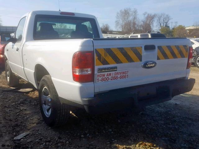 1FTYR10D37PA50331 - 2007 FORD RANGER WHITE photo 3