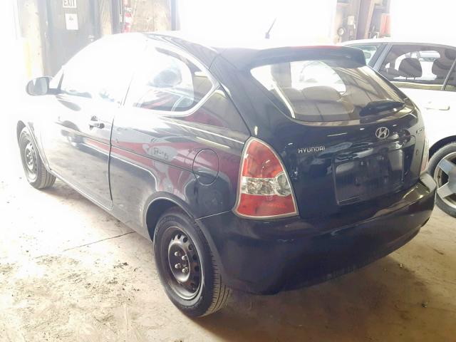 KMHCM3AC9AU178460 - 2010 HYUNDAI ACCENT BLU BLACK photo 3