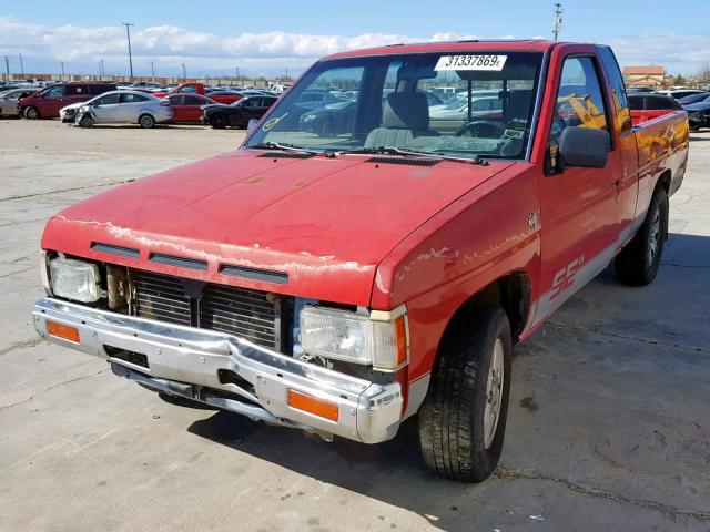 1N6HD16SXJC380015 - 1988 NISSAN D21 KING C RED photo 2