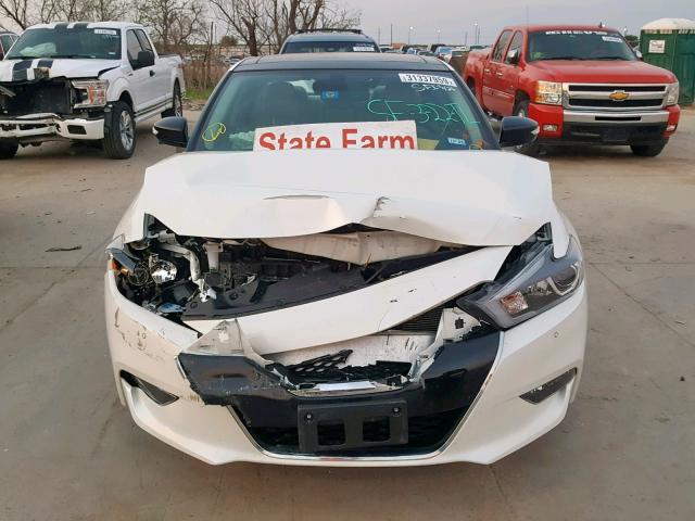 1N4AA6AP3JC400740 - 2018 NISSAN MAXIMA 3.5 WHITE photo 9