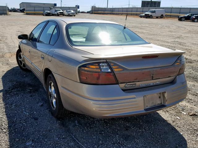 1G2HX52K74U182017 - 2004 PONTIAC BONNEVILLE TAN photo 3