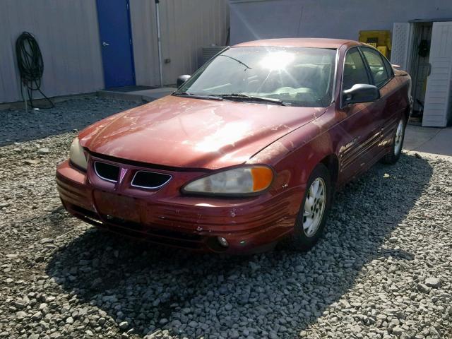 1G2NF52E61M609408 - 2001 PONTIAC GRAND AM S MAROON photo 2