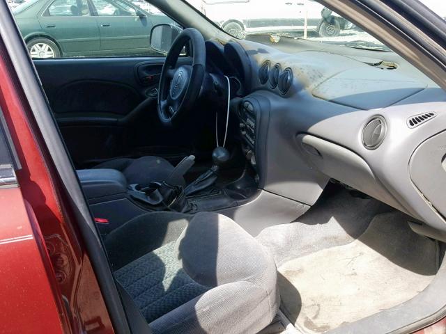 1G2NF52E61M609408 - 2001 PONTIAC GRAND AM S MAROON photo 5