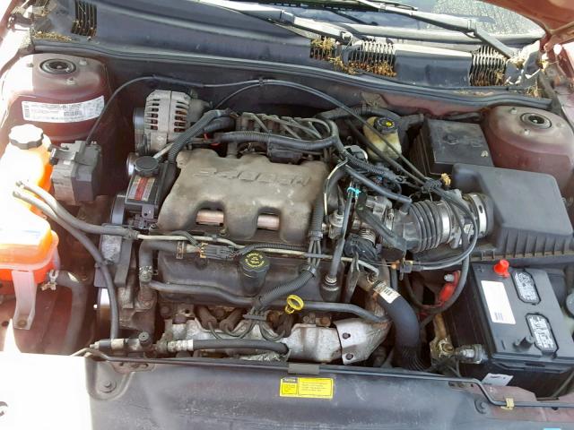 1G2NF52E61M609408 - 2001 PONTIAC GRAND AM S MAROON photo 7