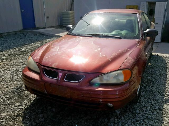 1G2NF52E61M609408 - 2001 PONTIAC GRAND AM S MAROON photo 9