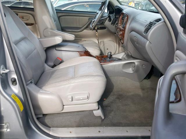 5TDBT48A92S072142 - 2002 TOYOTA SEQUOIA LI SILVER photo 5