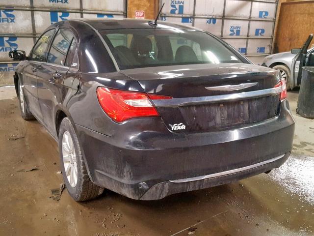 1C3CCBBB2CN171908 - 2012 CHRYSLER 200 TOURIN BLACK photo 3