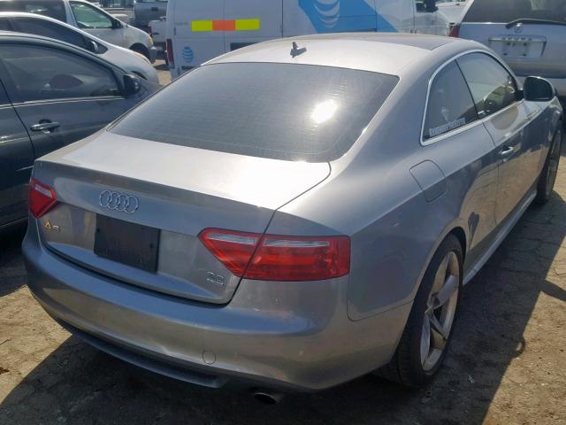 WAUDK78T19A025691 - 2009 AUDI A5 QUATTRO SILVER photo 4