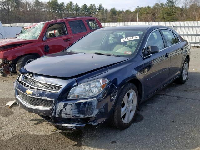 1G1ZB5EB2AF313454 - 2010 CHEVROLET MALIBU LS BLUE photo 2