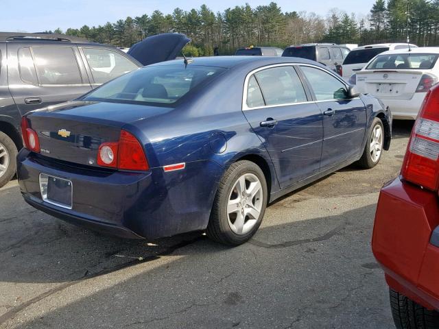1G1ZB5EB2AF313454 - 2010 CHEVROLET MALIBU LS BLUE photo 4