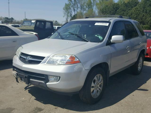 2HNYD188X3H519395 - 2003 ACURA MDX TOURIN SILVER photo 2