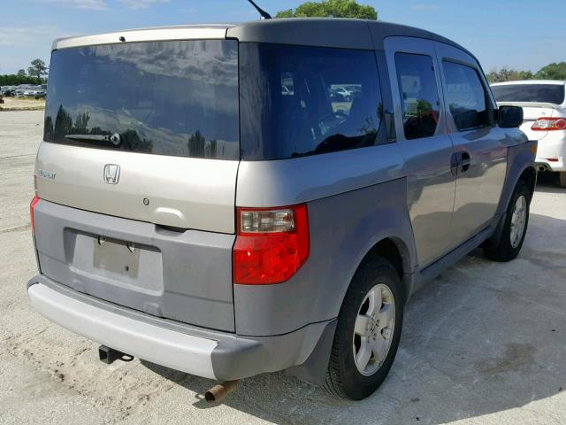 5J6YH18574L012646 - 2004 HONDA ELEMENT EX SILVER photo 4