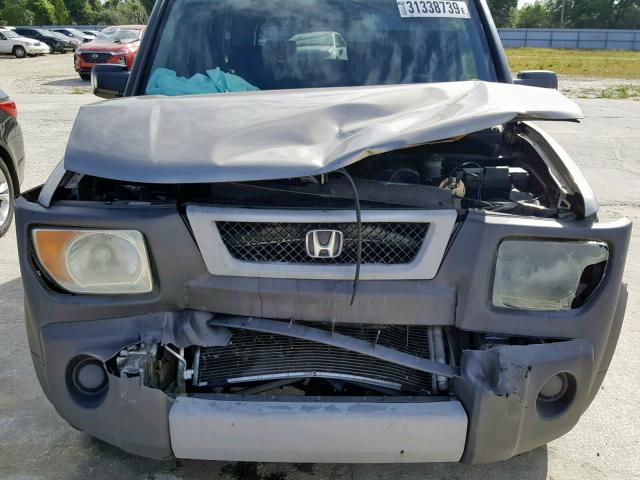 5J6YH18574L012646 - 2004 HONDA ELEMENT EX SILVER photo 9