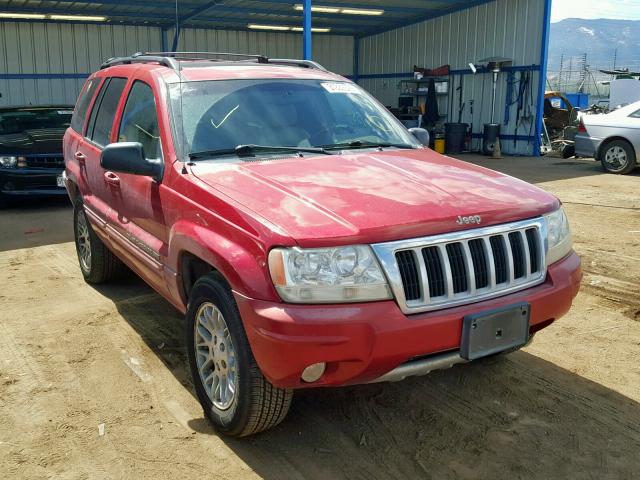 1J8GX58J64C244818 - 2004 JEEP GRAND CHER RED photo 1