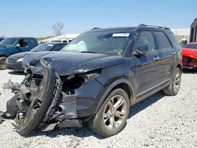 1FMHK7F88BGA41405 - 2011 FORD EXPLORER L BLACK photo 2