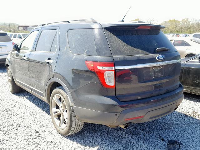 1FMHK7F88BGA41405 - 2011 FORD EXPLORER L BLACK photo 3