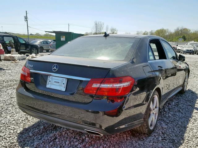 WDDHF5GB1BA334028 - 2011 MERCEDES-BENZ E 350 BLACK photo 4