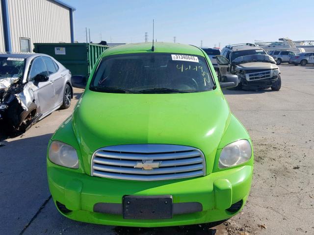 3GNDA13D48S544208 - 2008 CHEVROLET HHR LS Verde foto 9