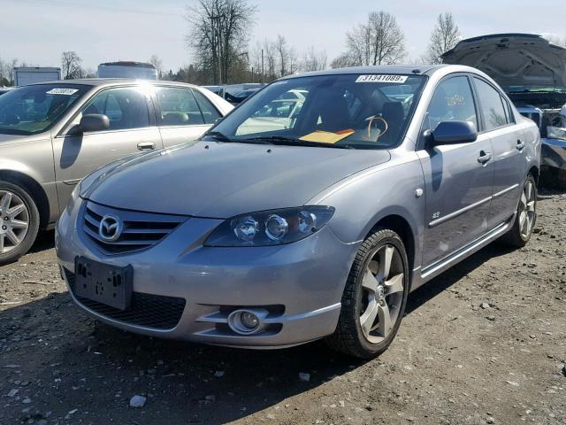 JM1BK323861405098 - 2006 MAZDA 3 S SILVER photo 2