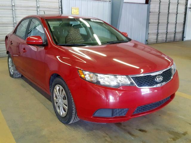 KNAFU4A22D5739981 - 2013 KIA FORTE EX RED photo 1