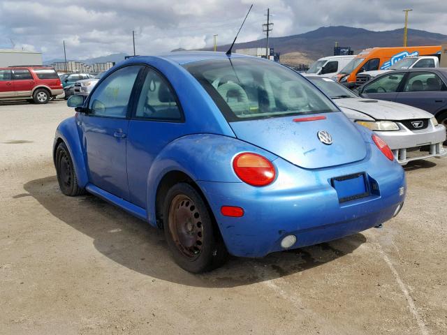3VWCF21C8YM450811 - 2000 VOLKSWAGEN NEW BEETLE Mavi foto 3