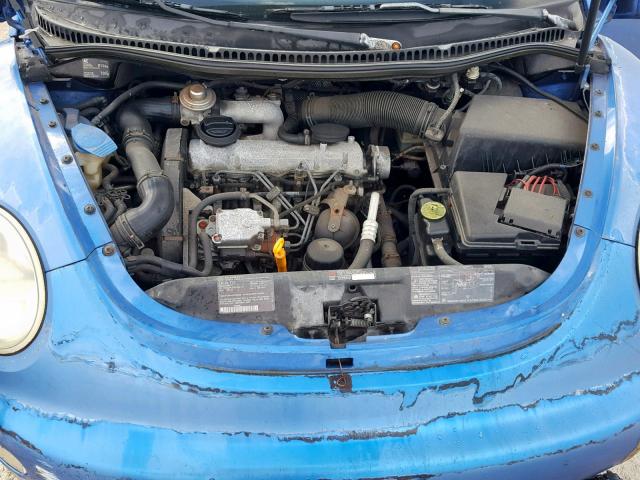 3VWCF21C8YM450811 - 2000 VOLKSWAGEN NEW BEETLE Mavi foto 7